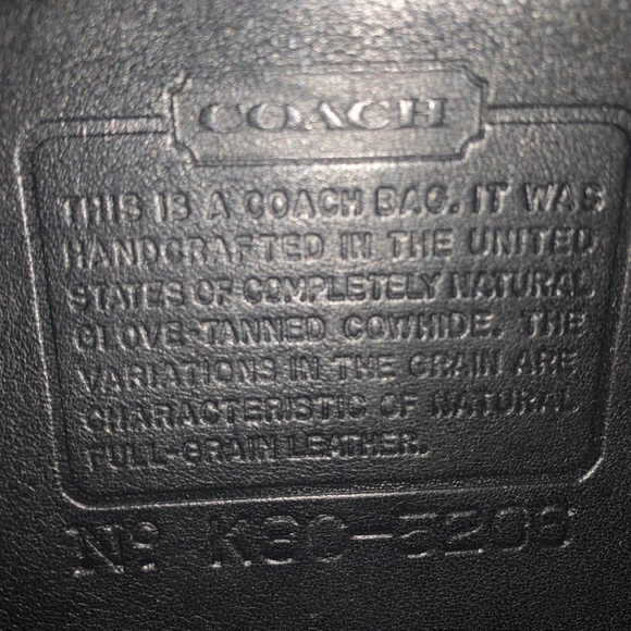 Vintage COACH Black Leather Messenger Bag - Picture 7 of 15